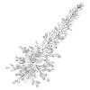 Silver Wedding Hair Comb With Crystal Flower Headpiece, 28 X 9.5 Cm, Alloy Design, Perfect For Bridal Or Party view 4
