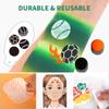 Bowitzki face Paint Stencils Kit with Sponges,30 Reusable face Paint Stencils & 32 Stencil Stickers,6 pcs sponges for Body Face Painting Halloween Christmas Makeup view 4