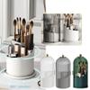 360 Rotating Makeup Brush Holder,Concealed Toothbrush Holder with Sliding Lid,Dustproof Cosmetic Brush Organizer,Waterproof Tooth Brush Holder for Bathroom Countertop view 2
