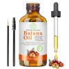 Batana Oil for Hair Growth Organic Raw Batana Hair Oil Natural Cold Pressed Pure Glass Bottle Oils to Thicken Brows, Repair Hair & Scalp, Fights Frizz, All Hair Types (2 fl oz) by MMPANG view 1