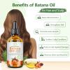 Batana Oil for Hair Growth Organic Raw Batana Hair Oil Natural Cold Pressed Pure Glass Bottle Oils to Thicken Brows, Repair Hair & Scalp, Fights Frizz, All Hair Types (2 fl oz) by MMPANG view 2