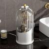 360 Rotating Makeup Brush Holder,Concealed Toothbrush Holder with Sliding Lid,Dustproof Cosmetic Brush Organizer,Waterproof Tooth Brush Holder for Bathroom Countertop view 1