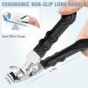 2026 Toenail Clippers for Thick Toenails, Angled Head Large Toe Nail Clippers with Wide Jaw Opening, Super Sharp & Durable Thick Toenail Clippers with Comfort Grip Long Handle for Seniors Men Women view 4