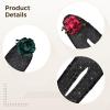 6-Pack Elegant Mesh Floral Hair Bun Makers, Chiffon Rose Styling Tools, Quick Twist Tool for Thick Hair view 3