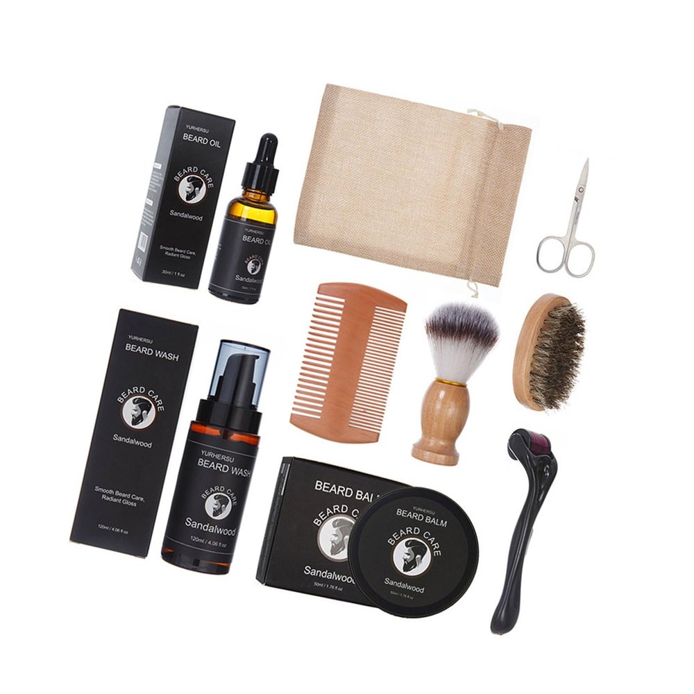 2/3/9Pcs Beard Grooming Tool Set For Men's Winter Care Routine Daily Beard Maintenance Husband Boyfriend Son