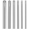 6-Piece Stainless Steel Piercing Receiving Tubes, Mirror-Polished Hollow Guide Set, Multi-Size Transfer Tools For Ear & Nose Piercing Professionals view 1