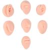 7pcs Soft Silicone Model Body Parts Display Set for Piericng, Body Part Model with Display Holder,Soft Fake Tongue Mouth Nose Eye Navel Ear 3D Model Training Tool Kit for Piercer (7PCS) view 1