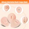 7pcs Soft Silicone Model Body Parts Display Set for Piericng, Body Part Model with Display Holder,Soft Fake Tongue Mouth Nose Eye Navel Ear 3D Model Training Tool Kit for Piercer (7PCS) view 4