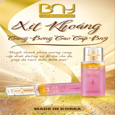 BNY- Xit Khoang BNY Premium Oil Mist Collagen Spray with Marine Extract, Pink, DNA Formula- 100mL - Made in KOREA