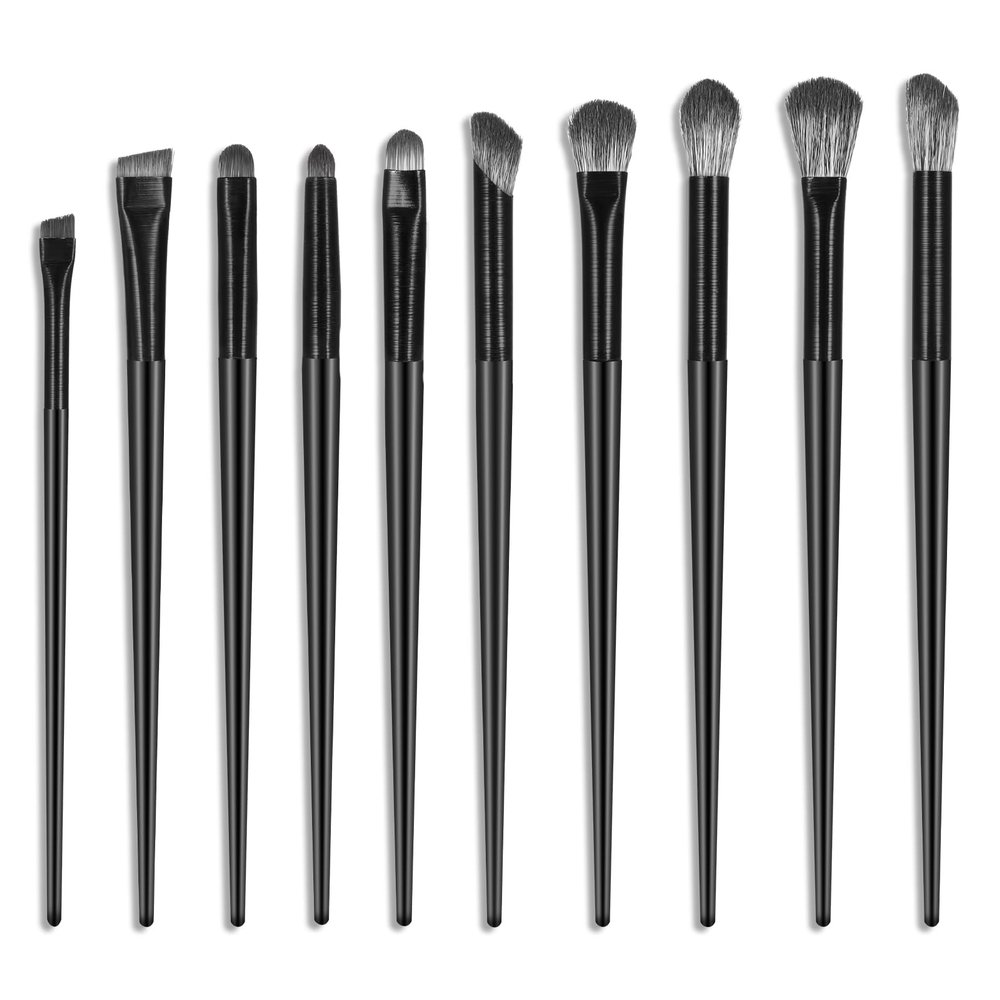 10 Pcs Premium Eye Makeup Brushes Set, Including EyebrowEyeliner Brush, Smudge Brush, Different Types of Eyeshadow Brushes Professional Eye Smudging Defining Eyeshadow And Eyeliner