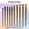 10 Pcs Premium Eye Makeup Brushes Set, Including EyebrowEyeliner Brush, Smudge Brush, Different Types of Eyeshadow Brushes Professional Eye Smudging Defining Eyeshadow And Eyeliner view 2