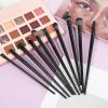 10 Pcs Premium Eye Makeup Brushes Set, Including EyebrowEyeliner Brush, Smudge Brush, Different Types of Eyeshadow Brushes Professional Eye Smudging Defining Eyeshadow And Eyeliner view 3