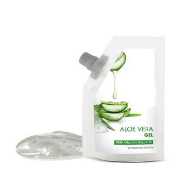 Aloe Vera Gel: With Organic Glycerine | Moisturizer for Women and Men | Aloe Vera Gel for Face and Hair | 100% Certified Organic | Sulphate & Paraben-free 100gm