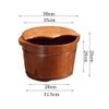 YHdtUO Wood Foot Bath Bucket Wood Bucket for Pedicure, Foot Basin for Adults, Foot Tub for Soaking Feet, Foot Bath Spa Tub, Foot Soak Bucket with Lid Super Easy to use Comfortable an view 3