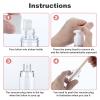 28 Pack Airless Pump Bottles 1.7 oz Travel Size Pump Bottle Lotion Container Refillable Cosmetic Pump Dispensers for Foundation Moisturizer Shampoo Toiletry view 3