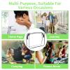 16 Pcs Clear Makeup Bag Bulk Toiletry Bag for Travel, Water-proof PVC Zippered Clear Pouch Cosmetic Makeup Bag Plastic Organizer Case for Vacation Bathroom Travel & Daily Use(Black Medium) view 4