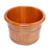 Foot Bath Bucket Wooden Barrel Foot Spa Oak Foot Bath Barrel Footbath Household Foot Bath Barrel Soaking Feet (B 42 * 28 * 25cm) view 1