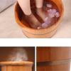 Foot Bath Bucket Wooden Barrel Foot Spa Oak Foot Bath Barrel Footbath Household Foot Bath Barrel Soaking Feet (B 42 * 28 * 25cm) view 4