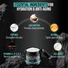 Mens Face Moisturizer Cream - Anti Aging & Wrinkle Face Cream - Mens Facial Moisturizer - Retinol, Collagen, Peptides, Shea Butter, Vitamins E & A - Facial Skin Care Eye Lotion - Day & Night  4 oz view 3