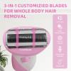 Wet & Dry Electric Razors for Women, Smooth & Silky Electric Shaver for Women, Cordless Foil Shaver for Pubic Hair and Bikini Trimmer, Painless Ladies Trimmer for Face Body view 3