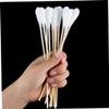 Veemoon 500pcs Long Handle Cotton Swab Cotton Stick Pack Wood Handle for Cleaning and Precision Work view 2