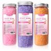 XIWEIOO 3 Pack Foot Soak Salts Kit Epsom Salt - Himalayan Pink Salt - Dead Sea Salt - Foot spa Care Best for Good Sleep Essential Oils Tea Tree Oi Lavender Rose Christmas Gifts for Women view 1