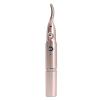 2 in 1 Electric Eyelash Curler, Portable Heated Makeup Tool for Travel Home, USB Rechargeable Eyebrow Trimmer and Nose Hair, Quick Curling with Heat (Pink view 1