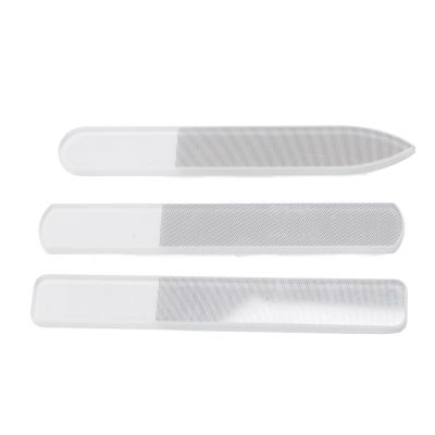 3Pcs Glass Nail Files, Professional Nail File, Glass Nail Buffer Shiner with Storage Case, Manicure Nail Care for Women Girls