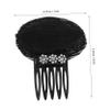 BIUDECO Floral Hairpin Rhinestone Hair Comb Bridal Accessory Elegant Hair Clip Women Headpiece Sparkle and Decorative view 2