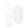 Healeved 2-piece Makeup Organizer Kit Acrylic Palette Cream Spatula for Liquid Foundation Portable Makeup Mixing Board view 1