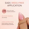 KIARA SKY Tinted Rubber Top Coat 0.5 oz | 2-in-1 Rubber Base & Top Coat - No Wipe Finish | Rose Petal Blush view 3