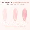 KIARA SKY Tinted Rubber Top Coat 0.5 oz | 2-in-1 Rubber Base & Top Coat - No Wipe Finish | Rose Petal Blush view 4