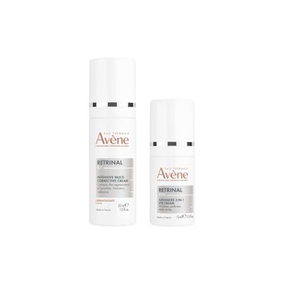 Avne Retrinal 0.1% Intensive Multi-Corrective Cream, anti-aging facial cream powered by retinaldehyde, 1 Fl Oz Retrinal EYES Advanced 3-In-1 Eye Cream NEW