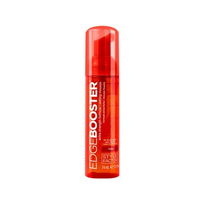 Style Factor EDGE BOOSTER Extra Strength Setting Mousse Travel Size  Frizz Control, Extra Volume, and Conditioning  2.5oz Ruby Mousse for Curly Hair