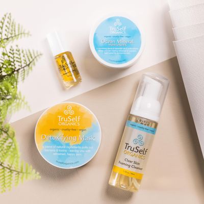 Acne Treatment Kit  Clearer, Healthier Skin with Natural Ingredients (Ocean Mineral Moisturizer (for combo/dry skin))