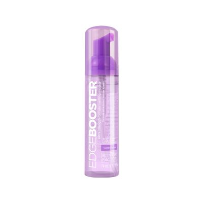 Style Factor EDGE BOOSTER Extra Strength Setting Mousse Travel Size  Frizz Control, Extra Volume, and Conditioning  2.5oz Violet Crystal Mousse for Curly Hair