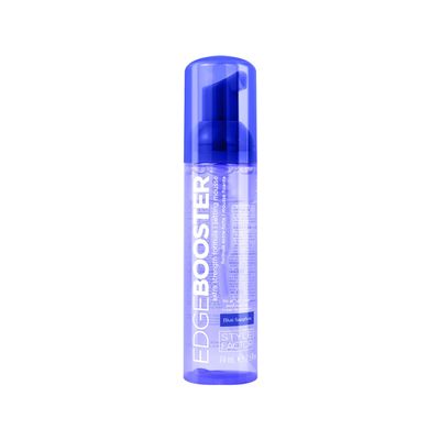 Style Factor EDGE BOOSTER Extra Strength Setting Mousse Travel Size  Frizz Control, Extra Volume, and Conditioning  2.5oz Blue Sapphire Mousse for Curly Hair