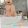 NOLITOY 2pcs Bathing Scalp Scrubber Brush Soft Sensory Training Sponge for Newborns Lightweight and Portable Hair Washing Tool for Parent-boy Girl Interaction view 4