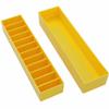 Laube Mini Blade Case Organizer For Clipper Blades - Professional 12 Slot Clipper Blade Caddy (9.25" x 2.25" x 2.25") - Detachable Snap On Lid - Made In The USA - Yellow - 3 Pack view 1