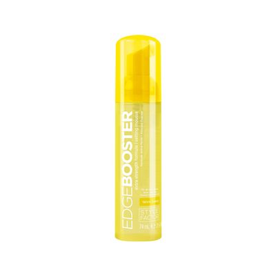 Style Factor EDGE BOOSTER Extra Strength Setting Mousse Travel Size Frizz Control, Extra Volume, and Conditioning 2.5oz Yellow Quartz Mousse for Curly Hair