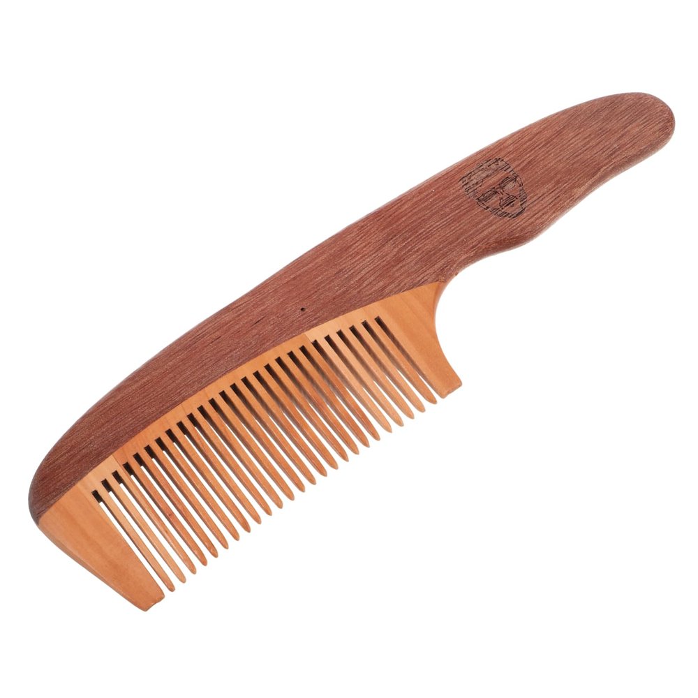 SKISUNO Men's Beard Grooming Comb Pocket-sized Hair Styling Tool for Mustache Beard Care Natural Anti-static Travel Comb for Daily Use