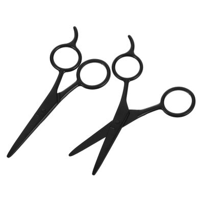 Ipetboom 2pcs Stainless Steel Grooming Scissors Men Small Precision Beard Trimmer and Eyebrow Shaping Scissors and Lightweight Grooming Tools for Sensitive Areas