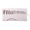 ColourPop Stone Cold Brush Roll Face & Eye Brush Set - Face & Eye Makeup Brush Set - Made with Luxe Synthetic Vegan Bristles - Includes Holder (15 Count) view 1