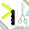 Fengliren Professional Sharp Barber Hair Cutting Scissors Hairdresser Shears For Hair 5.5 Inch Haircut Scissor Made Of Stainless Steel For Hairdressing Salon and Home Use (Green) view 2