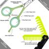Fengliren Professional Sharp Barber Hair Cutting Scissors Hairdresser Shears For Hair 5.5 Inch Haircut Scissor Made Of Stainless Steel For Hairdressing Salon and Home Use (Green) view 3