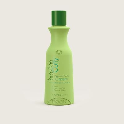 Beox Brazilian Curly Extreme Cream - Define Curls, Eliminate Frizz, Natural Healthy Look, UV Filter, Hydrating with Coconut Oil, Jojoba, and More Professional 300ml + DLSV Sticker