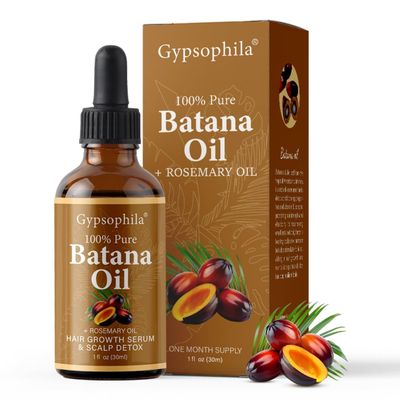 Gypsophila Batana Oil for Hair Growth -100% Pure Natural Hair Growth Oil,Nourishes The Scalp, Eliminates Split Ends, Reduce Hair Loss & Detox Your Scalp (1 Fl Oz) for All Hair Types