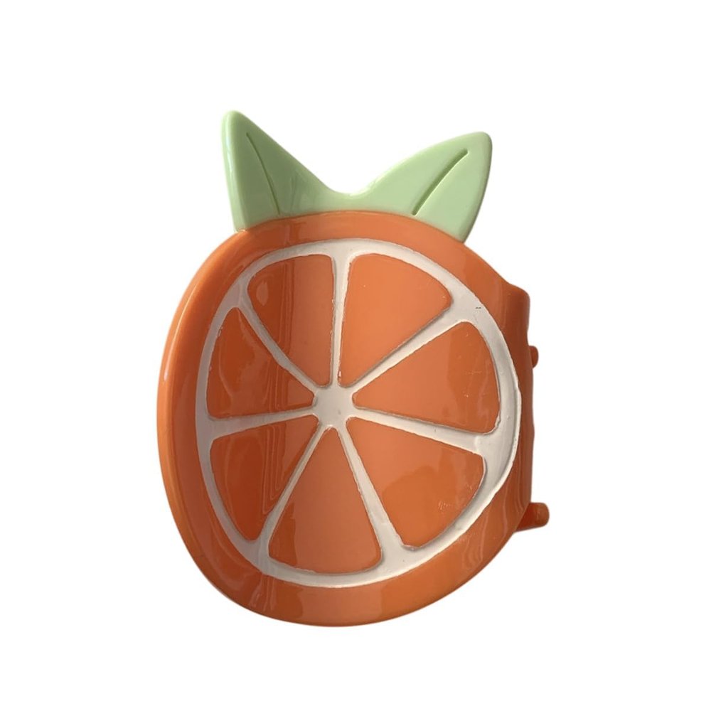 Novelty Orange Claw Clips,Orange Hair Clips,Vegetable Shape Hair Claw Clips,Food Hair Jaw Clips,Acetate Hair Clips for Girls,Big Claw Barrettes for Women (Orange)