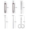Nail Clippers Kit Nail Clipper Set for Women, 6 Pieces Stainless Steel Manicure Kit with Splash Proof Nail Clipper, Portable Travel Nail Care Tools with Leather Case Manicure Pedicure Kit(Pink) view 2