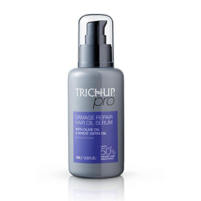 TRICHUP Pro Damage Repair Hair Serum - Instant Frizz Control & Split End Repair - Lightweight Non-Greasy Hair Treatment for Smooth, Shiny & Manageable Hair (100 ml / 3.38 Fl Oz)